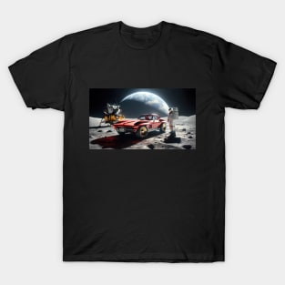 67 Corvette on the Moon T-Shirt